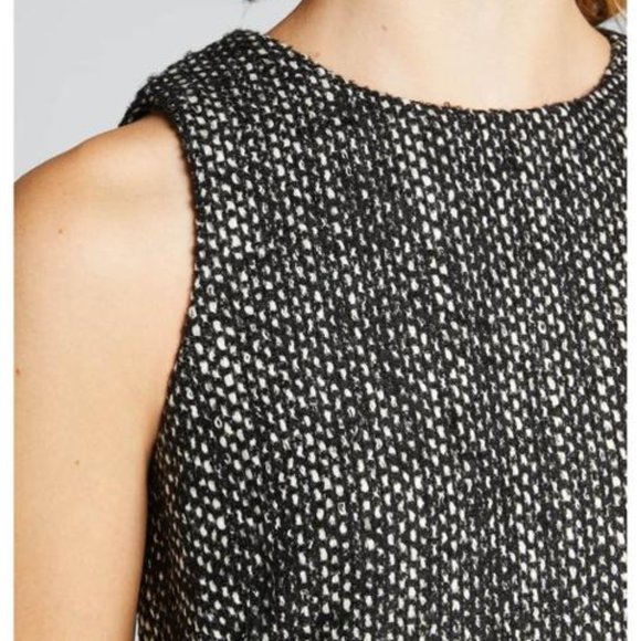 Theory Black Wool Tweed Dress, Size: 4 - Picture 6 of 7